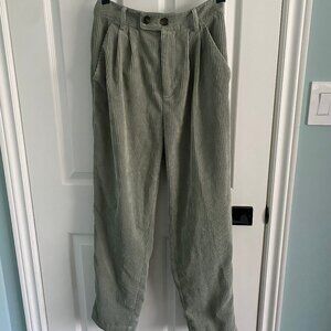 Twik Sage Green Wide Leg Corduroy Pants Medium